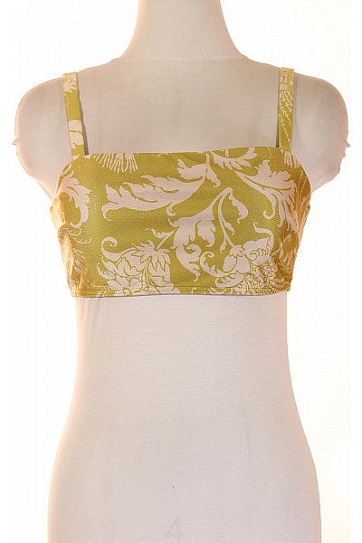 ted baker dámské plavky crop top žluté květinové lesklé | ted baker | obrázek 2