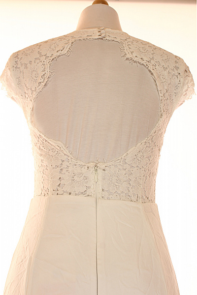 IVY & OAK Bílé dlouhé krajkové svatební šaty maxi vintage boho Vel. 36 | IVY & OAK | obrázek 3