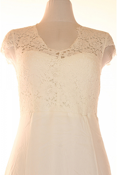 IVY & OAK Bílé dlouhé krajkové svatební šaty maxi vintage boho Vel. 36 | IVY & OAK | obrázek 4