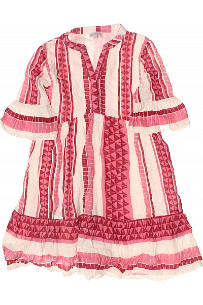 Happy Girls Dívčí Bavlněné šaty S Pruhy A Volánky Vel. 134