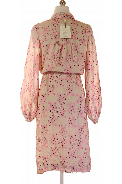 SECOND FEMALE dámské šaty s dlouhým rukávem květované růžové Vel. EU XS | SECOND FEMALE | obrázek 2