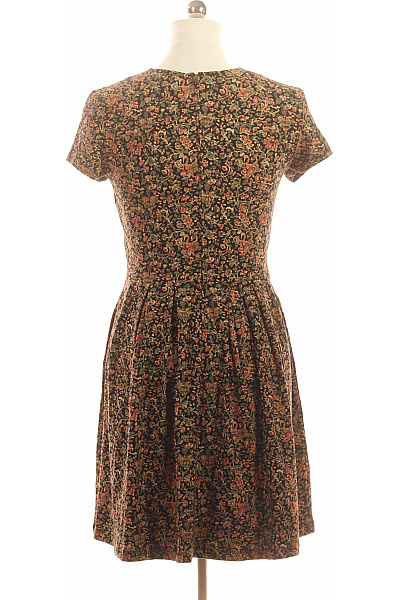 Dámské šaty krátký rukáv květované bavlněné letní volnočasové Vel. M | Unimoda | obrázek 3