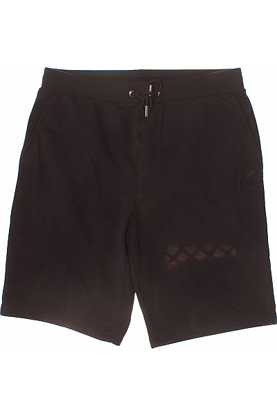Karl Lagerfeld Pánské Teplákové Kraťasy Bavlněné černé Volnočasové S Kapsami Vel. L