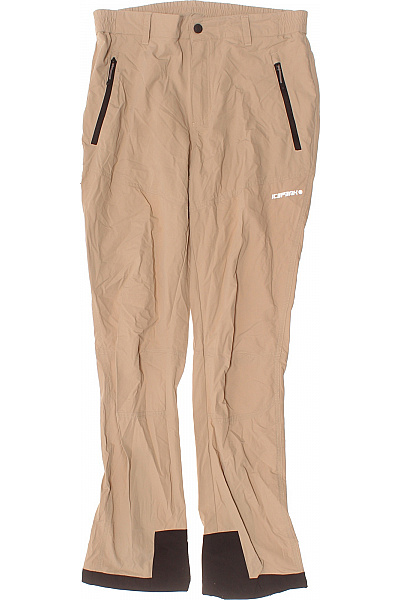 ICEPEAK Pánské Outdoorové Kalhoty Béžové S Kapsami Vel. EU 48