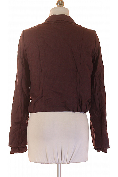 NOA NOA Dámské sako hnědé elegantní volnočasové s páskem crop do pasu Velikost S | NOA NOA | obrázek 3