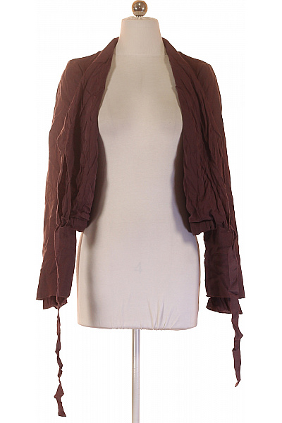 NOA NOA Dámské sako hnědé elegantní volnočasové s páskem crop do pasu Velikost S | NOA NOA | obrázek 4