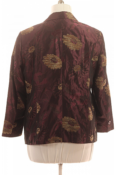 GERRY WEBER vínové květované vyšívané elegantní saka Vel. XL | GERRY WEBER | obrázek 3