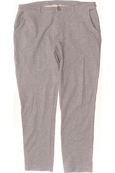 Cartoon Dámské šedé Bavlněné Volnočasové Kalhoty S Kapsami Rovné Velikost 42