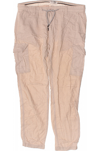 Eight2Nine Pánské lněné cargo kalhoty volnočasové béžové Vel. EU 34 | Eight2Nine | obrázek 2