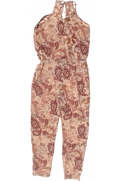 Sublevel dámský béžový paisley overal bez rukávů letní Velikost S | Sublevel | obrázek 3