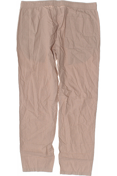 LAWRENCE GREY Pánské lněné kalhoty volnočasové béžové s kapsami Velikost 56 | LAWRENCE GREY | obrázek 2