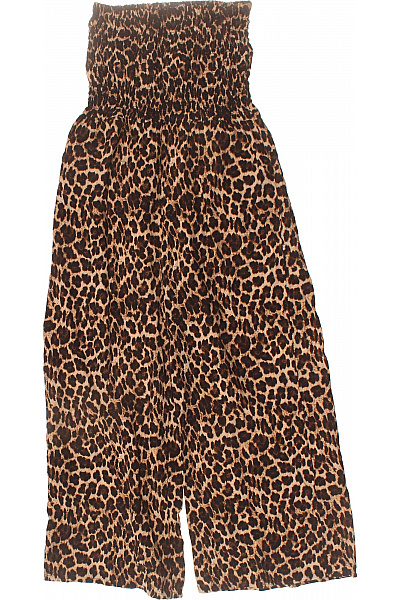 Sublevel Dámský Overal Bez Rukávů Leopardí Vzor Viskóza Léto Vel. S/M