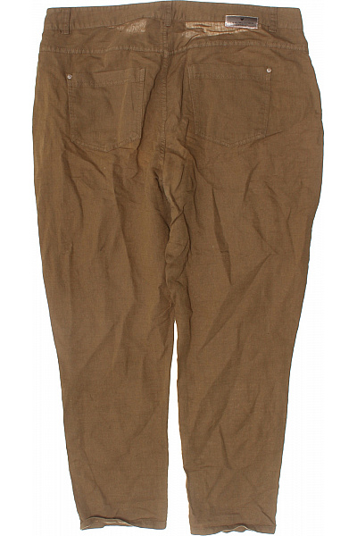 LIEBLINGSSTÜCK Dámské lněné kalhoty volnočasové hnědé s kapsami Velikost EU 44 | LIEBLINGSSTÜCK | obrázek 2