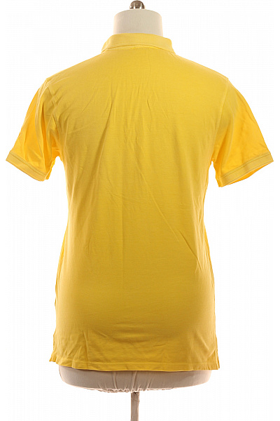 LTB žluté bavlněné polo tričko s krátkým rukávem a výšivkou Velikost L | LTB | obrázek 3