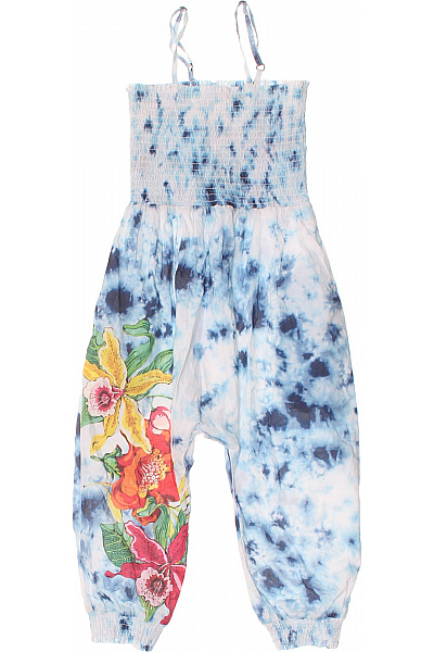 DESIGUAL Dívčí Overal Tie-dye Květinový Velikost 110/116