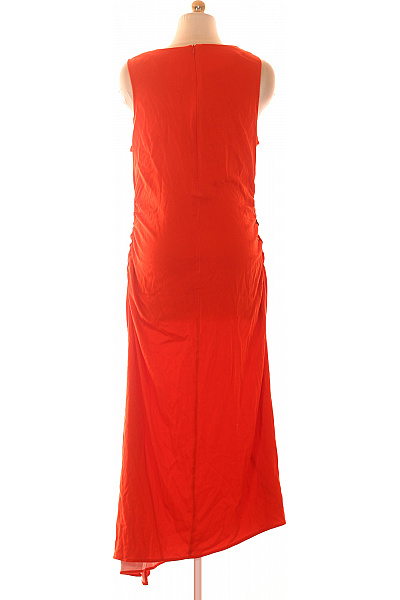 DESIGUAL oranžové šaty bez rukávů květované maxi asymetrické volnočasové Vel. XL | DESIGUAL | obrázek 2