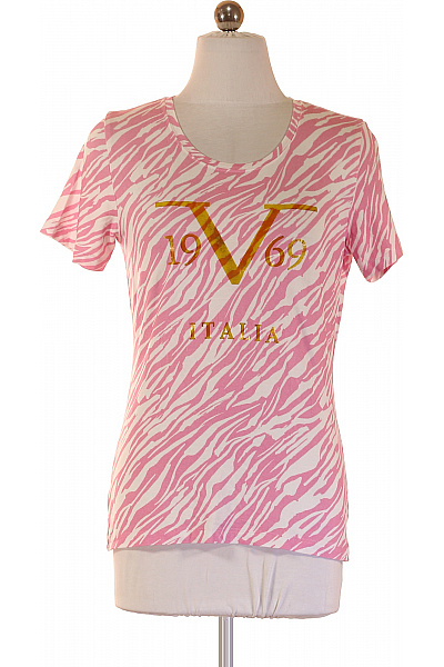 Dámské tričko s krátkým rukávem a potiskem růžové Vel. S | Unimoda | obrázek 2