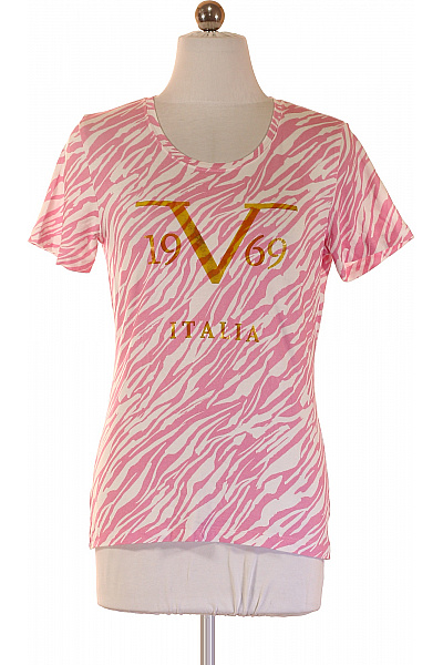 Dámské tričko s krátkým rukávem a potiskem růžové Vel. S | Unimoda | obrázek 3