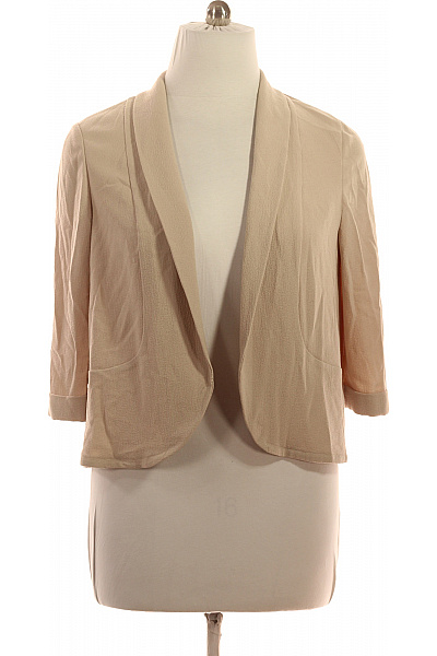 Marks & Spencer béžový blejzr s 3/4 rukávem elegantní krátký volnočasové Velikost 44 | Marks & Spencer | obrázek 2