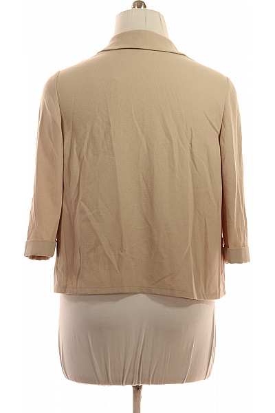 Marks & Spencer béžový blejzr s 3/4 rukávem elegantní krátký volnočasové Velikost 44 | Marks & Spencer | obrázek 3