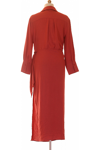 AXARA dámské zavinovací šaty s dlouhým rukávem elegantní červené Vel. EU S | AXARA | obrázek 2