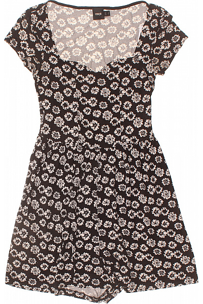 Asos černobílé Květinové Overaly S Krátkým Rukávem Velikost 36