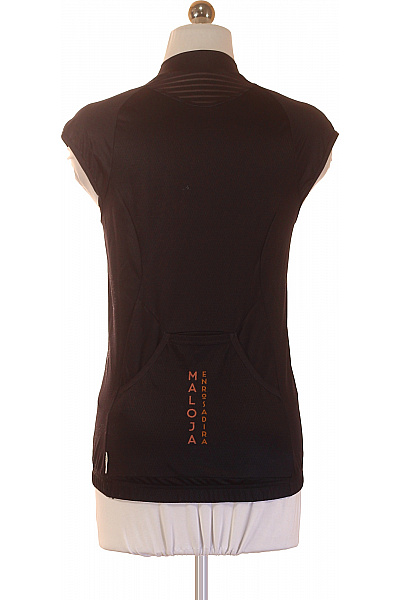 MALOJA Dámské černé tričko bez rukávů s potiskem na kolo Vel. XS | MALOJA | obrázek 2