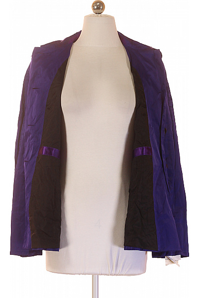 ST.EMILE Dámský fialový kabát krátký elegantní moderní Velikost DE 34 | ST.EMILE | obrázek 4