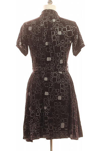 DIESEL dámské šaty košilové krátký rukáv geometrický vzor s páskem letní Velikost M | DIESEL | obrázek 3