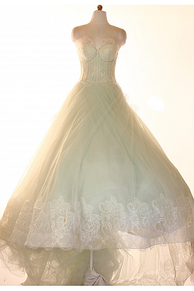 Dámské Svatební Dlouhé šaty Korzetové Tylové Krajkové Pastelové Vel. IT 42