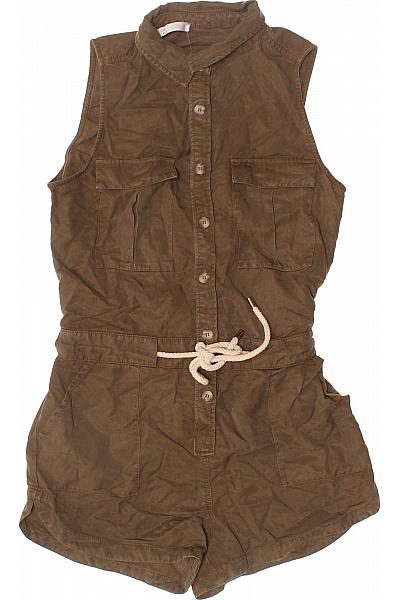 MANGO hnědý overal bez rukávů letní Velikost S | MANGO | obrázek 2