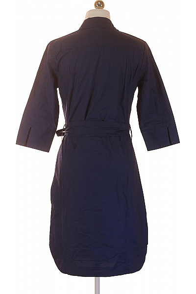 LAWRENCE GREY Dámské bavlněné šaty košilové s páskem modré Vel. EU 34 | LAWRENCE GREY | obrázek 2