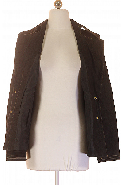 BETTY BARCLAY Dámské bavlněné sako elegantní hnědé dvouřadé na běžné nošení Vel. 36 | BETTY BARCLAY | obrázek 4