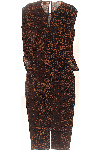 SAINT TROPEZ overal krátký rukáv hnědý leopard vzor polyester Vel. S | SAINT TROPEZ | obrázek 3