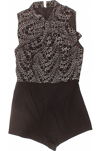 asos černobílé krajkové overaly bez rukávů společenské Vel. 38 | asos | obrázek 2