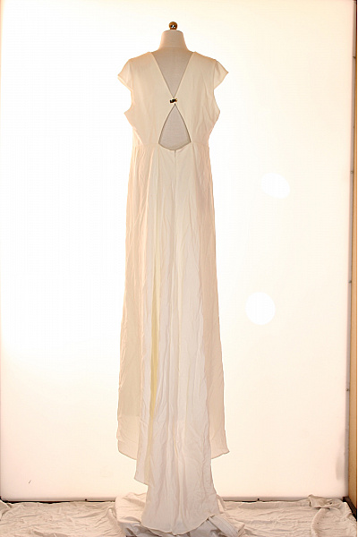 IVY & OAK Dlouhé bílé svatební šaty jednoduché maxi letní Vel. 44 | IVY & OAK | obrázek 2