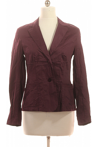jones Dámské sako bavlněné elegantní vypasované jednořadé vínové Vel. 40 | jones | obrázek 2