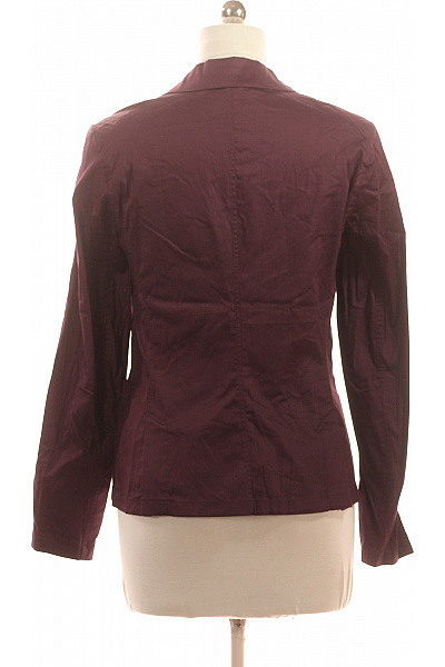 jones Dámské sako bavlněné elegantní vypasované jednořadé vínové Vel. 40 | jones | obrázek 3