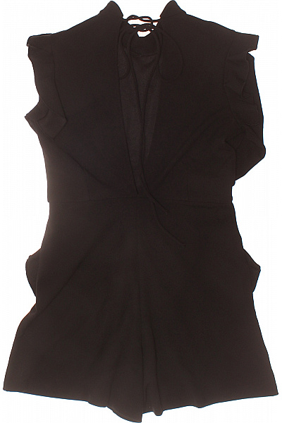 ZARA černý overal s dlouhým rukávem volánky elegantní společenský Velikost M | ZARA | obrázek 2