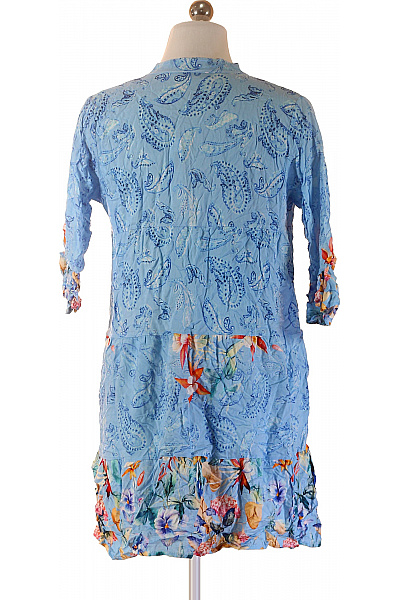 ZAUBERSTERN Dámské šaty tunikové květované modré volnočasové letní Velikost S | ZAUBERSTERN | obrázek 2