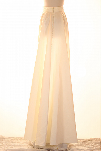 Dámská dlouhá sukně s vlečkou elegantní průsvitná Velikost 36 | Unimoda | obrázek 2