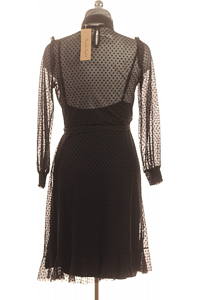 Phase Eight Dámské šaty s dlouhým rukávem puntíkované elegantní černé Velikost EU 12 | Phase Eight | obrázek 4