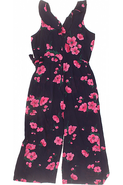 Warehouse dámský tmavě modrý květovaný overal bez rukávů Velikost 12 | Warehouse | obrázek 3