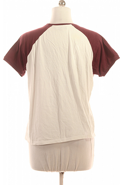 TOKYO LAUNDRY Dámské bavlněné raglánové tričko s krátkým rukávem bílé vínové basic Velikost M | TOKYO LAUNDRY | obrázek 3