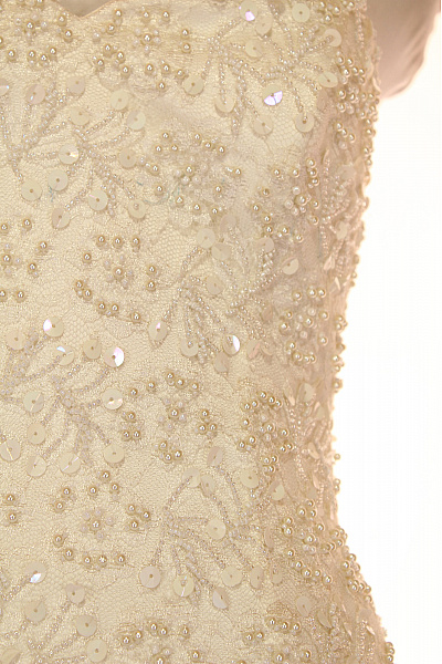 Svatební dlouhé šaty korzetové tylové A-střih s korzetem Velikost IT 42 | Unimoda | obrázek 6