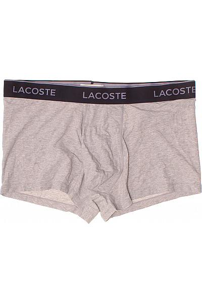 LACOSTE pánské bavlněné boxerky šedé Vel. EU XXL | LACOSTE | obrázek 2