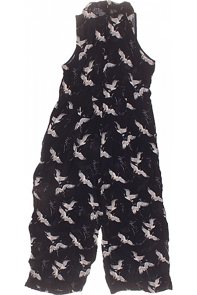 Warehouse dámský černobílý overal bez rukávů s potiskem ptáků Vel. FR 44 | Warehouse | obrázek 3
