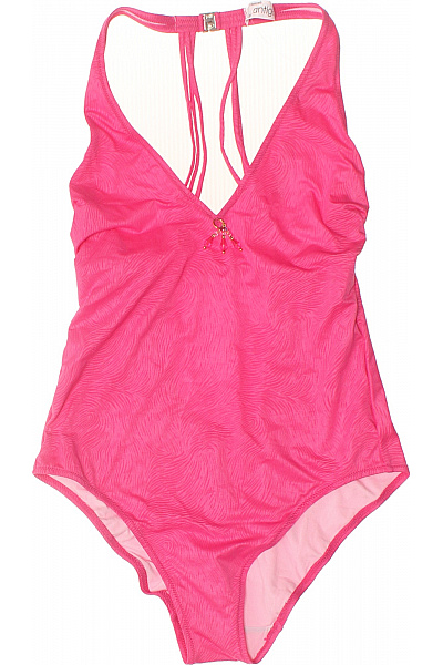 Antigel jednodílné plavky za krk s kamínky růžové vzorované Vel. L | Antigel | obrázek 2