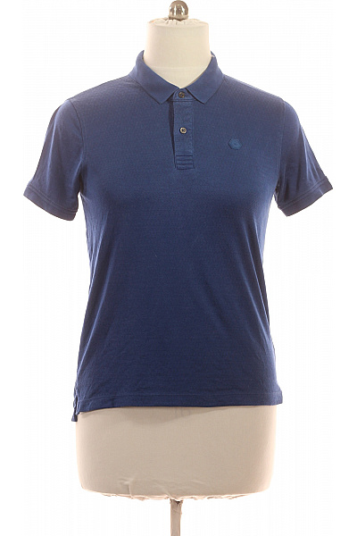 CERRUTI Pánské Modré Polo Tričko S Krátkým Rukávem A Límečkem Vel. M