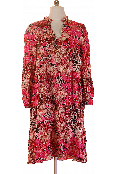 Heart Kiss dámské šaty s dlouhým rukávem květované boho volné Vel. S | Heart Kiss | obrázek 2